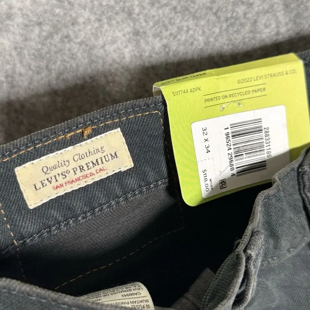 Levi's® Premium 512™ SLIM TAPER TURPENTINE DX, 32X34